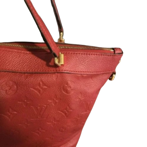 Louis Vuitton Red Bastille MM Monogram Empreinte 2-way Bag
