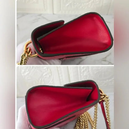 Gucci Red Padlock Guccissima 2-way Bag