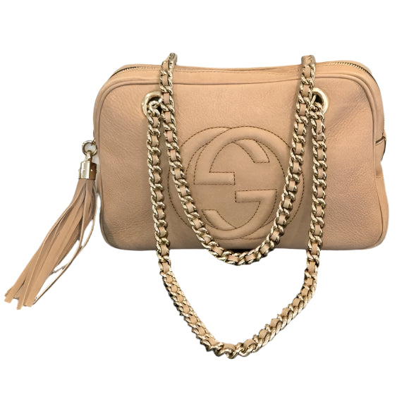 Gucci Tan Suede/Leather Soho Shoulder Bag