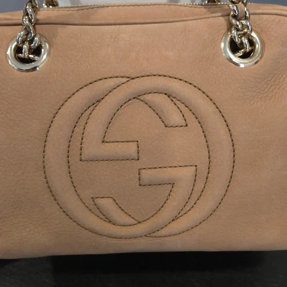 Gucci Tan Suede/Leather Soho Shoulder Bag