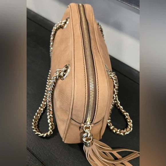 Gucci Tan Suede/Leather Soho Shoulder Bag