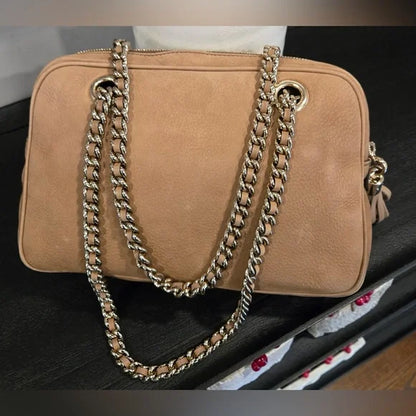 Gucci Tan Suede/Leather Soho Shoulder Bag