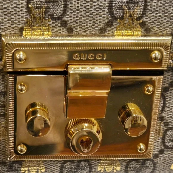 Gucci Small Padlock GG Bees 2-way Bag