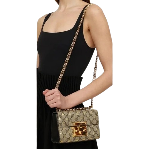 Gucci Small Padlock GG Bees 2-way Bag