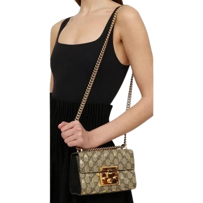 Gucci Small Padlock GG Bees 2-way Bag