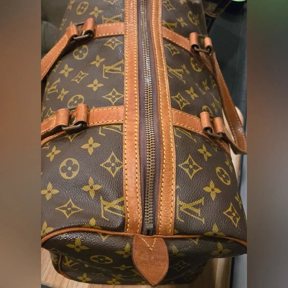 Louis Vuitton Brown Monogram Saxe Souple 35