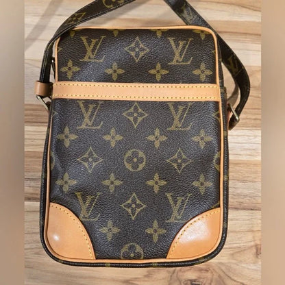 Louis Vuitton Vintage Brown Canvas Danube Crossbody