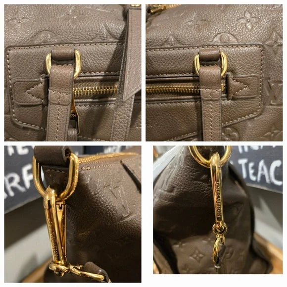 Louis Vuitton Dark Brown Bastille MM Monogram Empreinte 2-way Bag