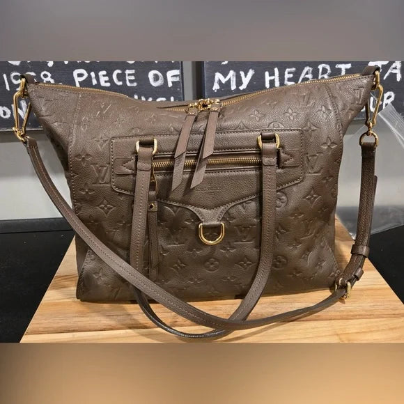 Louis Vuitton Dark Brown Bastille MM Monogram Empreinte 2-way Bag