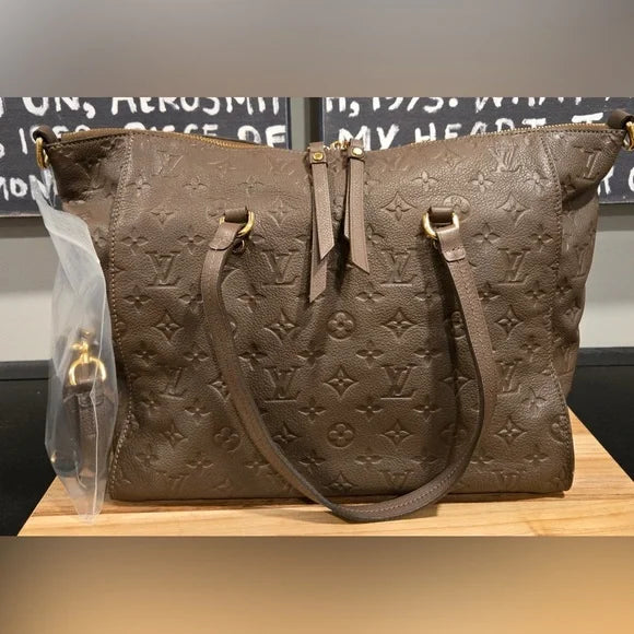 Louis Vuitton Dark Brown Bastille MM Monogram Empreinte 2-way Bag