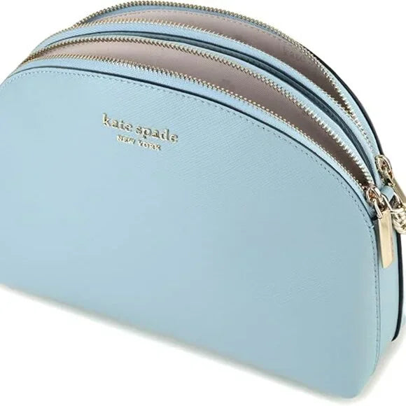 Kate Spade New York Spencer Double Zip Dome Crossbody Teacup