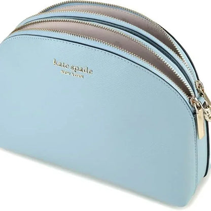 Kate Spade New York Spencer Double Zip Dome Crossbody Teacup