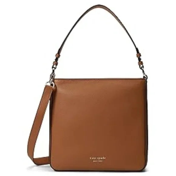 Kate Spade New York Hudson Pebbled Leather Large Hobo Bag Bungalow