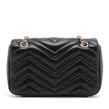 Gucci GG Marmont Leather Chain Shoulder Bag Black 837280 - COA INCLUDED