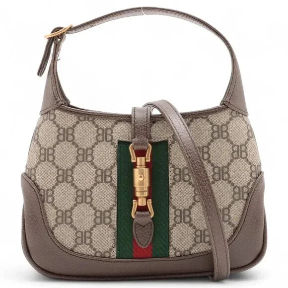 Gucci Balenciaga Collab Jackie 1961 Mini Shoulder Bag with Adjustable Strap NWOT