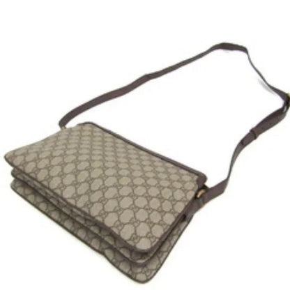 Gucci Ophidia 523534 PVC Shoulder Bag Beige