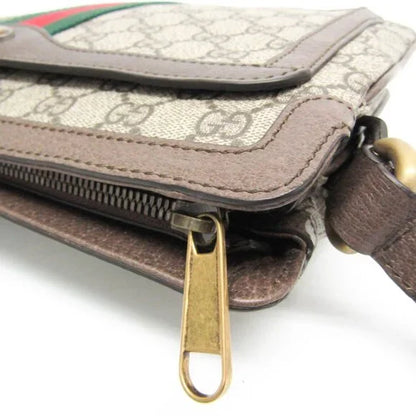 Gucci Ophidia 523534 PVC Shoulder Bag Beige