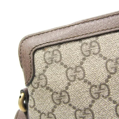 Gucci Ophidia 523534 PVC Shoulder Bag Beige