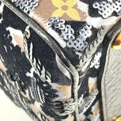LOUIS VUITTON M40436 Monogram Fleur de Ge Speedy 30 Boston Bag Sequins Handbag