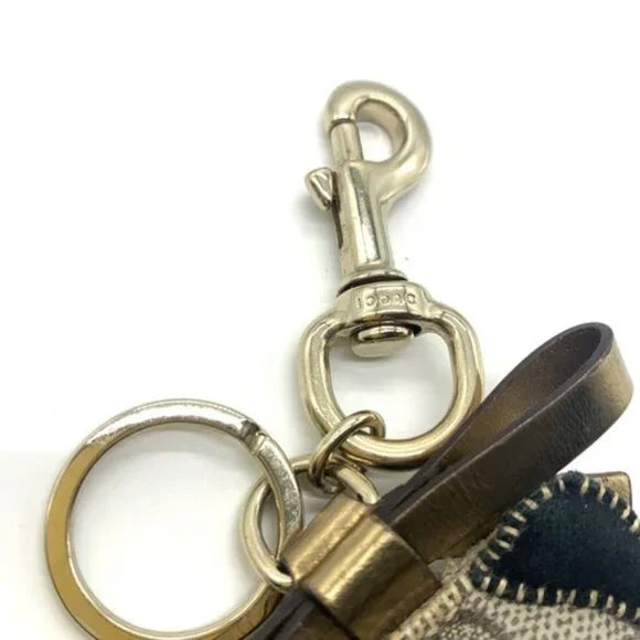 Authentic Gucci GG Plus Guccioli Oliver Dog Pug Keychain Charm
