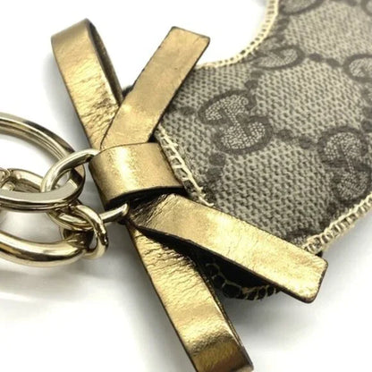Authentic Gucci GG Plus Guccioli Oliver Dog Pug Keychain Charm