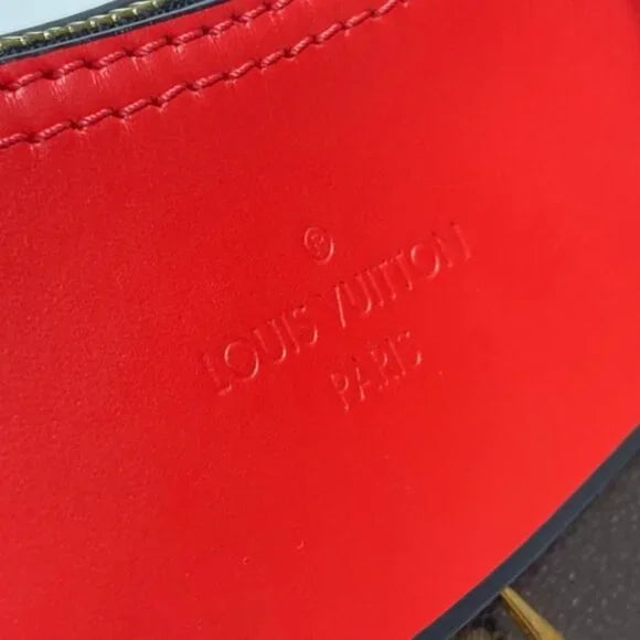 Louis Vuitton Monogram 2WAY Shoulder/Tote Bag Kabuki Brown Red