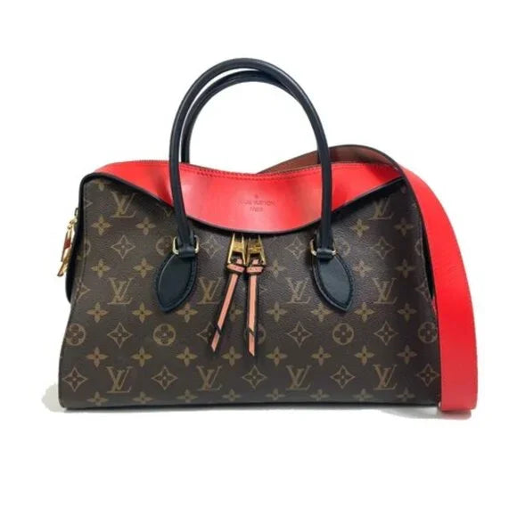 Louis Vuitton Monogram 2WAY Shoulder/Tote Bag Kabuki Brown Red