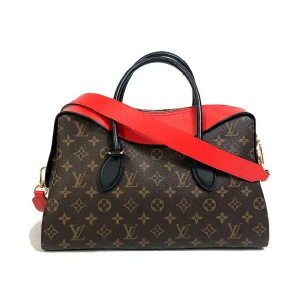 Louis Vuitton Monogram 2WAY Shoulder/Tote Bag Kabuki Brown Red