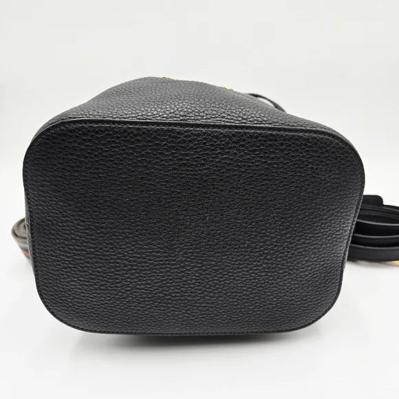 PRADA Bucket Bag / Shoulder 1BE018 Black Leather