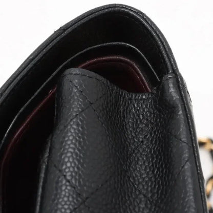 Chanel Quilted Caviar Double Flap Bag - Medium / 25