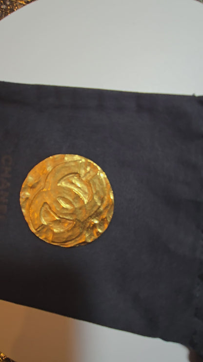 Chanel 1994 logo medallion brooch