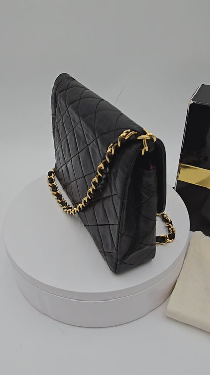 CHANEL Paris Limited Matelasse Lambskin Leather Chain Shoulder Bag 20057
