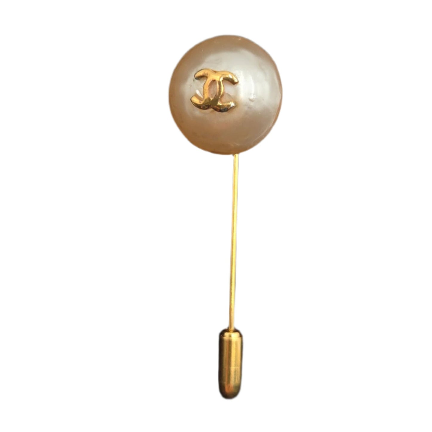 Chanel Vintage Faux Pearl Stick Pin / Brooch