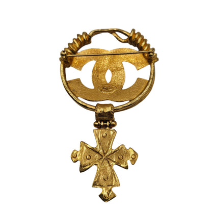 CHANEL Vintage COCO Mark Cross Brooch