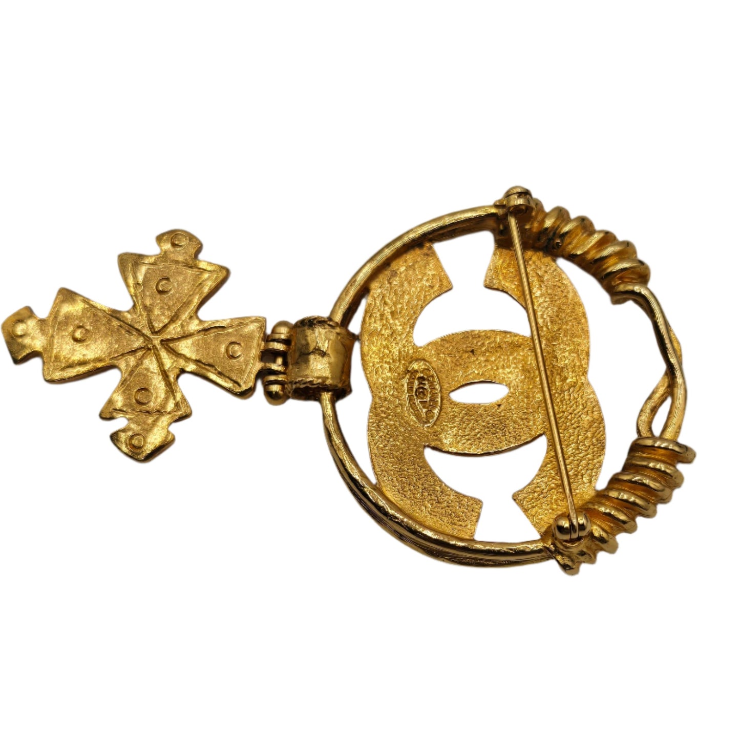 CHANEL Vintage COCO Mark Cross Brooch