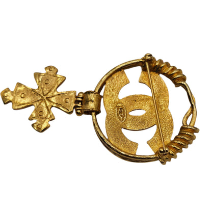 CHANEL Vintage COCO Mark Cross Brooch