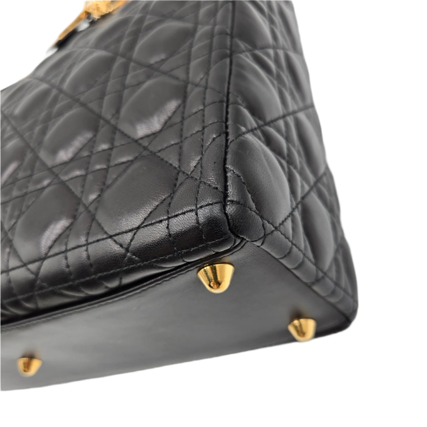 Christian Dior Lady Dior Bag Cannage Quilt Lambskin Medium