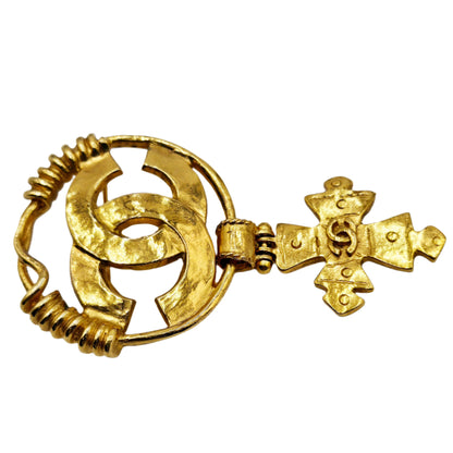 CHANEL Vintage COCO Mark Cross Brooch