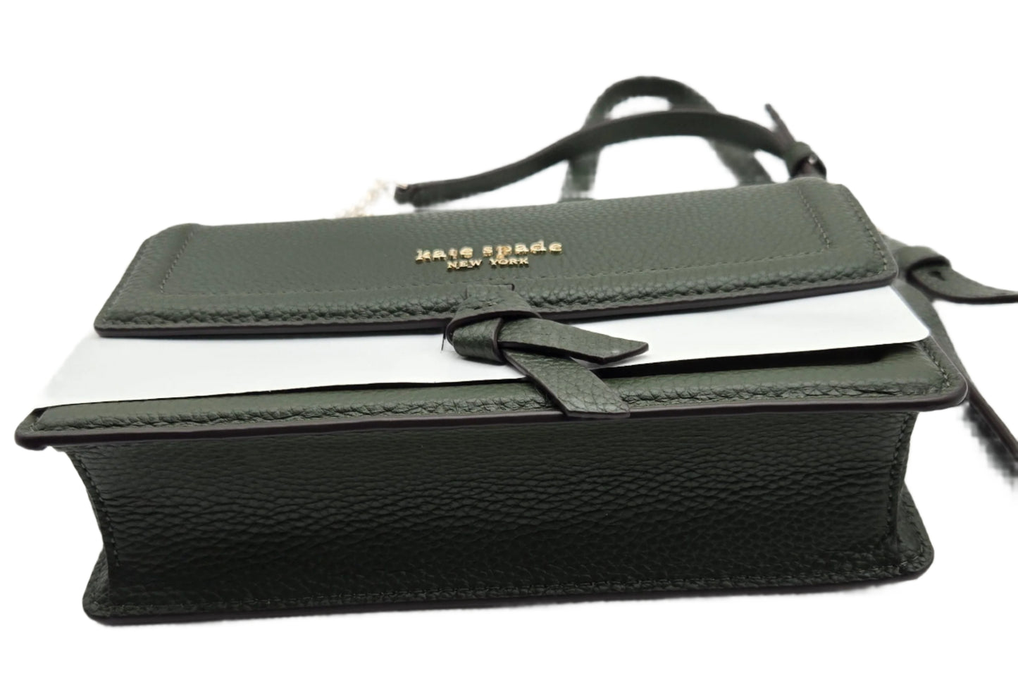 Kate Spade New York Knott Pebbled Leather Flap Crossbody Bonsai Tree - NEW WITH TAG