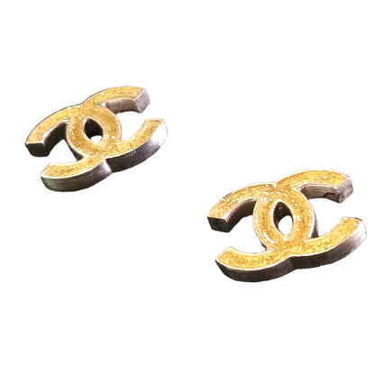 Chanel Earrings CHANEL CC Motif Coco Mark Gold 07A