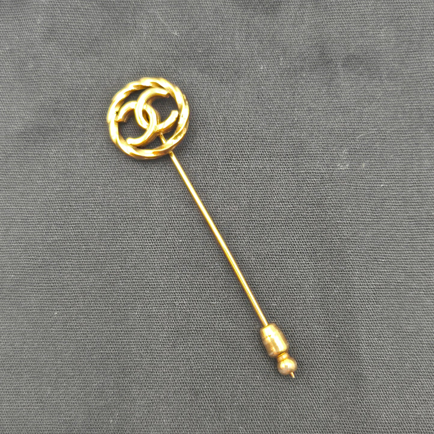 Chanel Coco Mark Brooch Gold Plated - VINTAGE