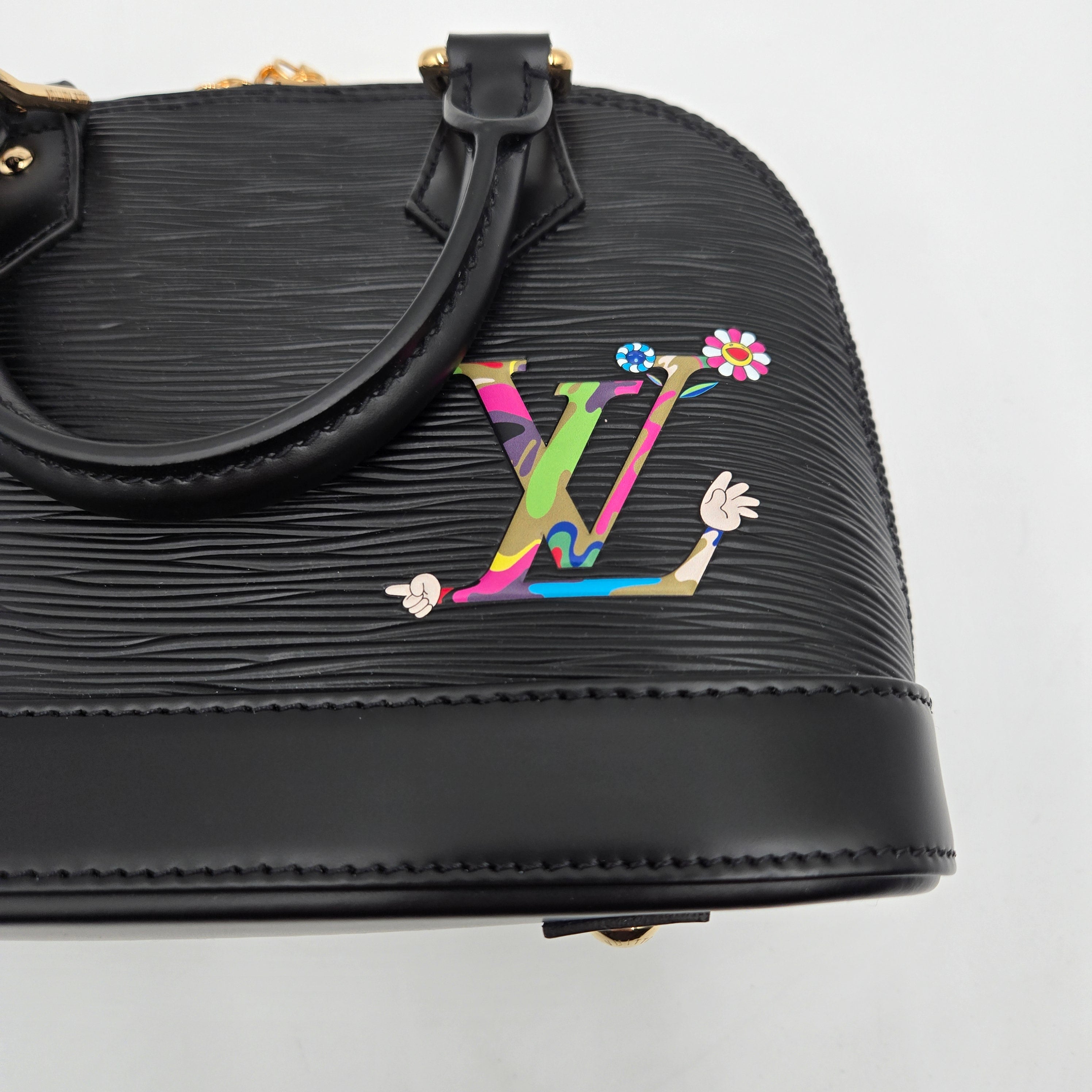 Louis Vuitton and Murakami 2Way Bag Alma BB Epi Leather M13670