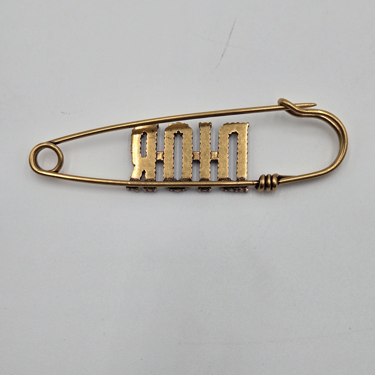 Christian Dior Antique Gold Metal Brooch #3