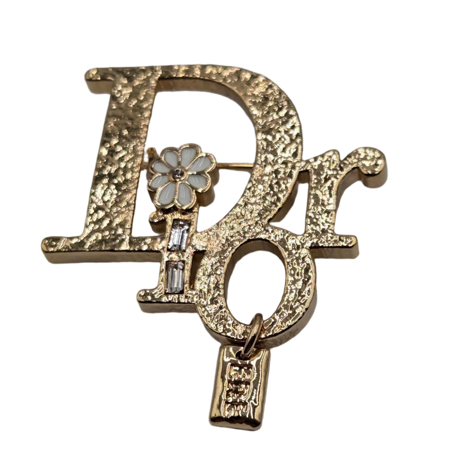Christian Dior Dior X ERL Pin Brooch Badge Golden