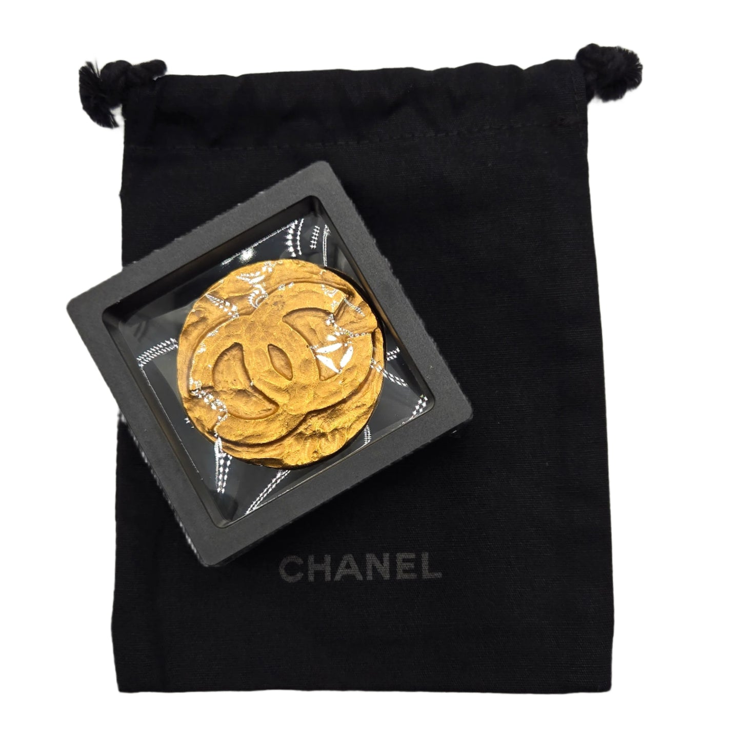 Chanel 1994 logo medallion brooch