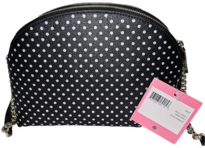 Kate Spade New York Spencer Metallic Dots Double Zip Crossbody Black - NEW