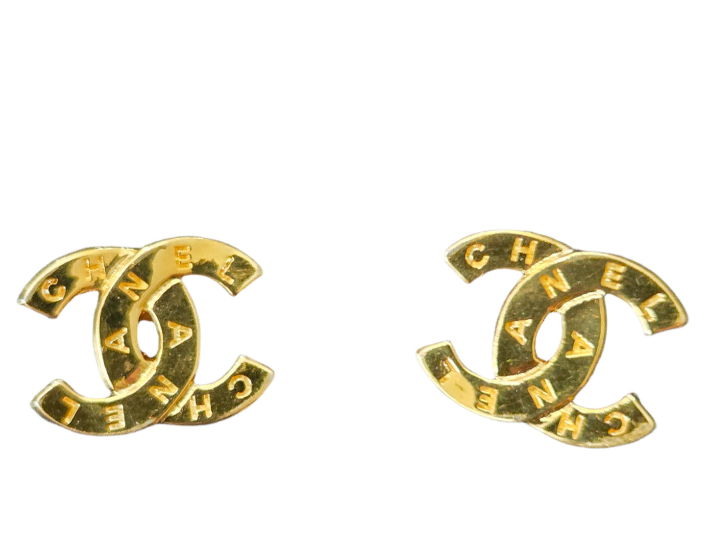 CHANEL Coco Mark Earrings B20A GP Gold Plated 293489