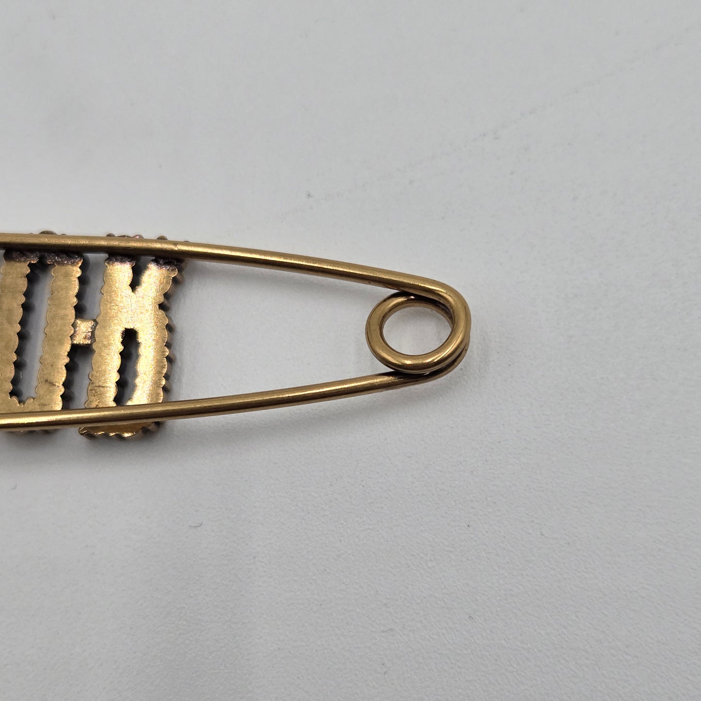 Christian Dior Antique Gold Metal Brooch #3
