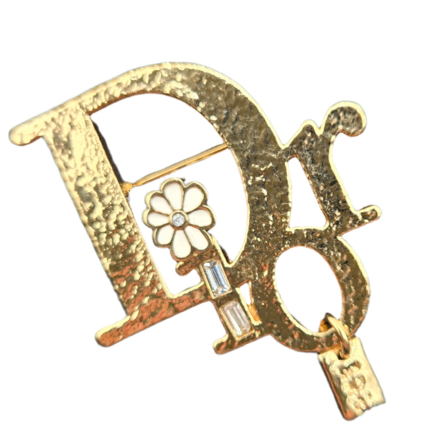Christian Dior Dior X ERL Pin Brooch Badge Golden