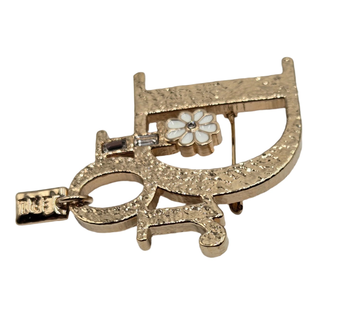 Christian Dior Dior X ERL Pin Brooch Badge Golden
